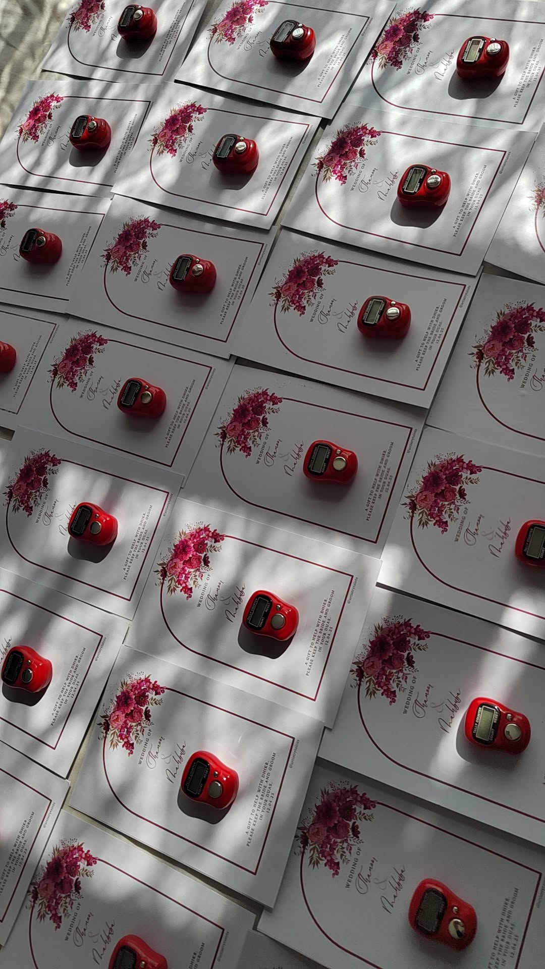 Pink Wreath Tasbeeh Favours