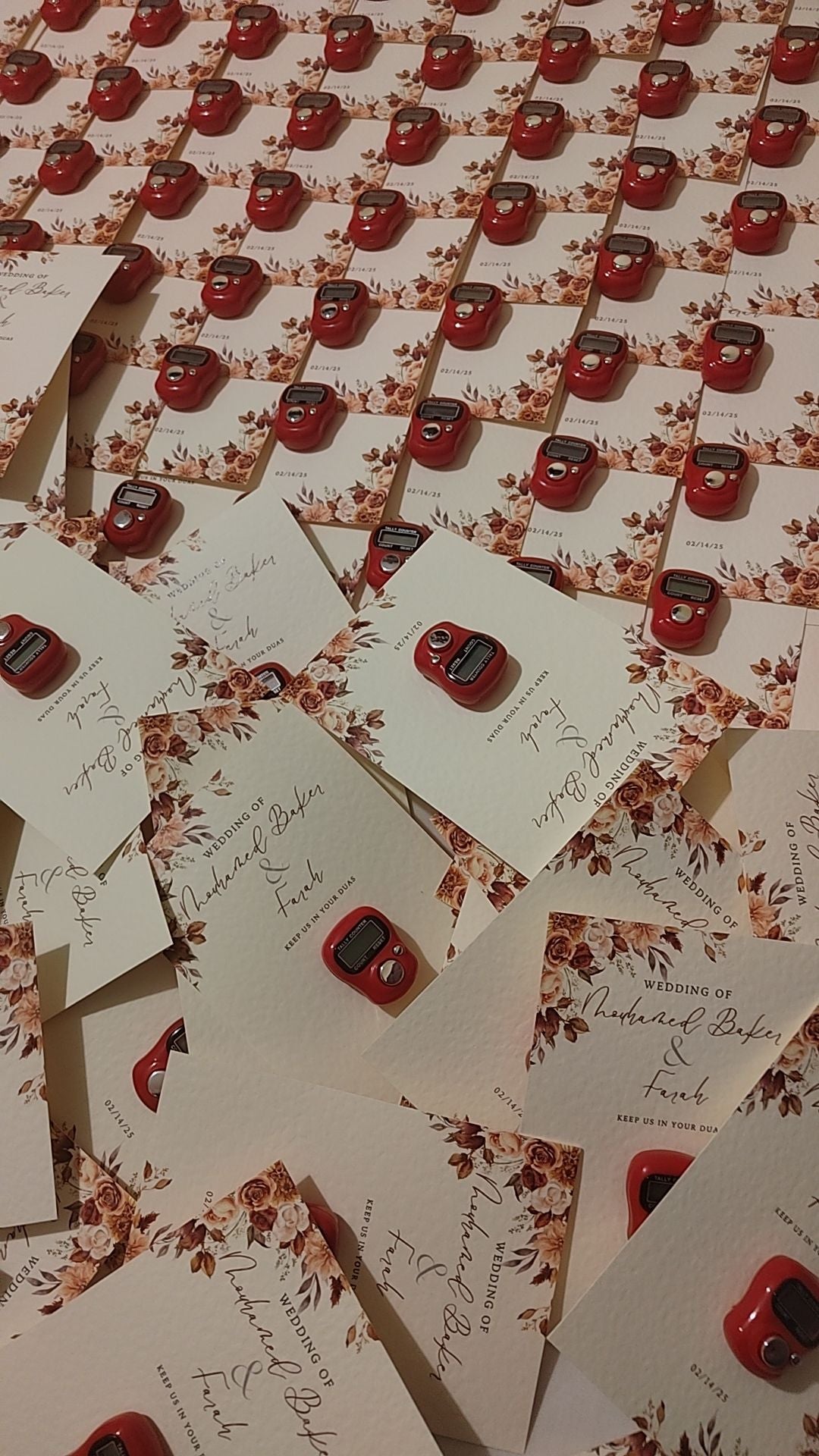 Autumn Floral Tasbeeh Favours