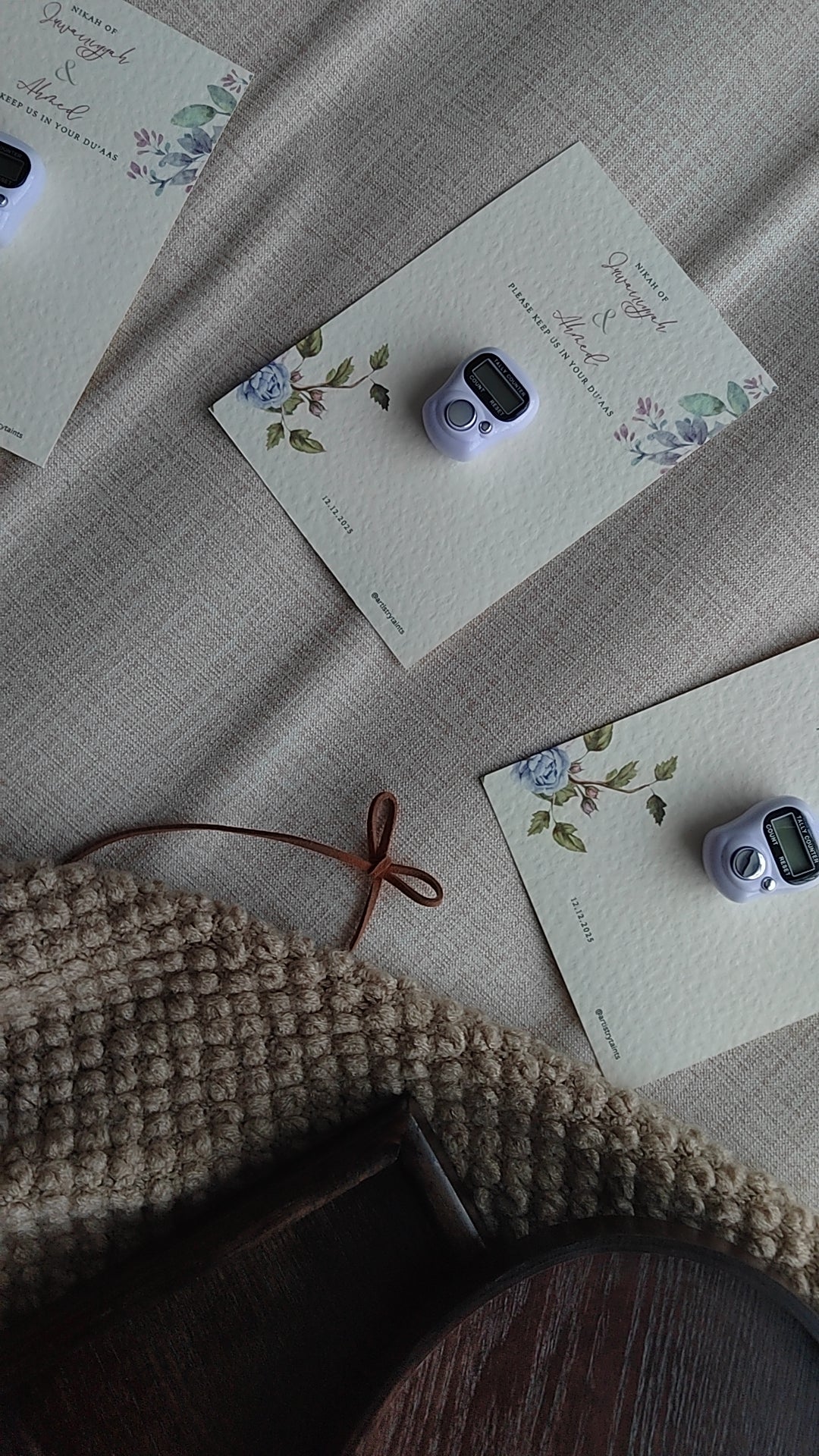 Soft Florals Tasbeeh Favours