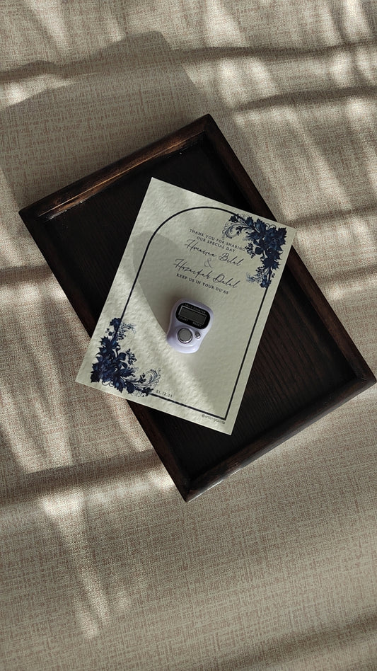 Blue Floral Tasbeeh Favours